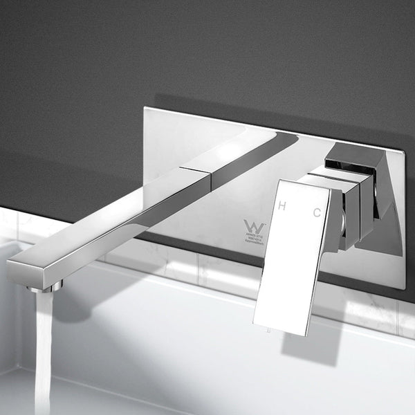 Cefito Bathroom Basin Mixer Tap Separate Faucet Vanity Laundry Chrome Bathroom Sink Taps