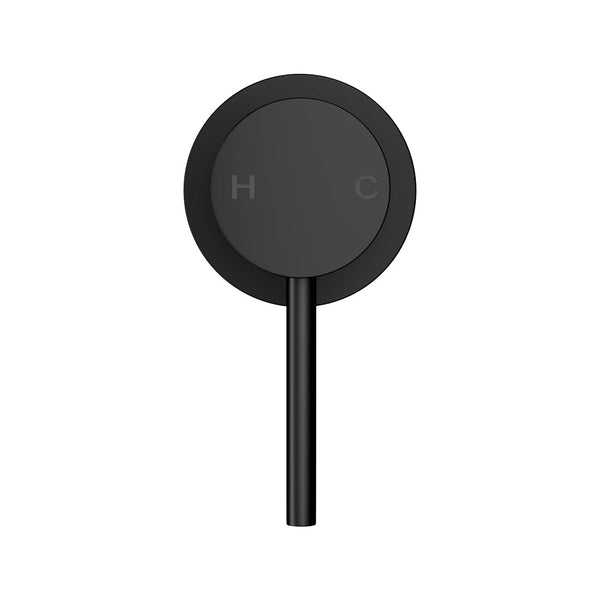 Cefito Basin Mixer Wall Tap Round Brass Faucet Shower Bathtub Black Shower Taps & Thermostats