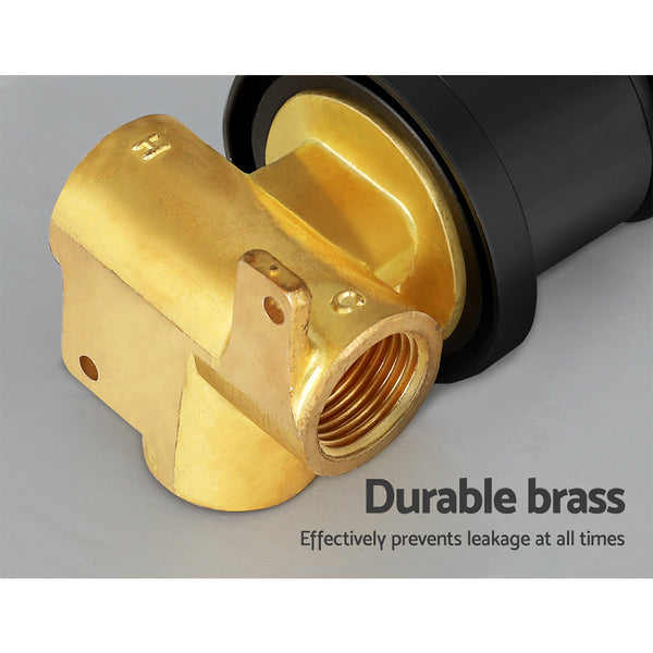 Cefito Basin Mixer Wall Tap Round Brass Faucet Shower Bathtub Black Shower Taps & Thermostats