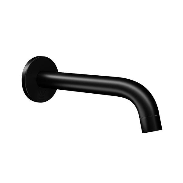 Cefito Bathroom Mixer Spout Wall Bath Tap Round Shower Bathtub Black Bathroom Sink Taps
