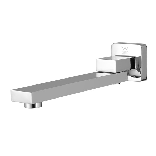 Cefito Bathroom Mixer Spout Wall Bath Tap Square Swivel Bathtub Chrome Bathroom Sink Taps