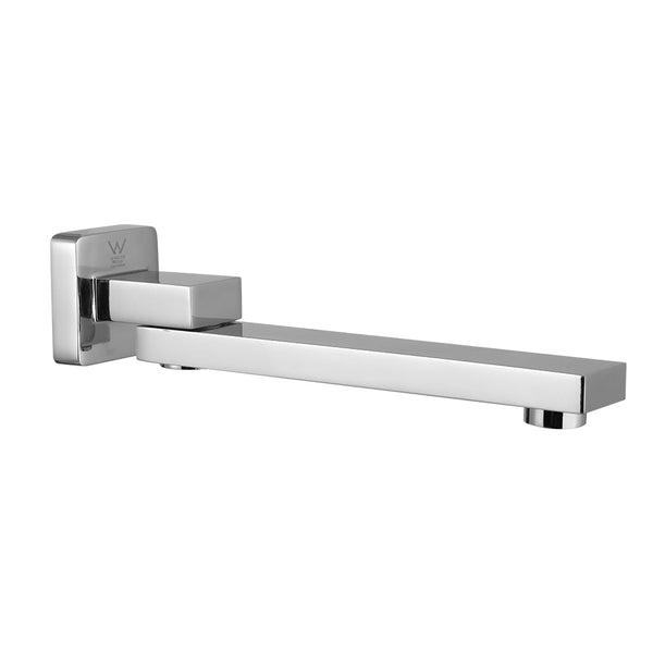 Cefito Bathroom Mixer Spout Wall Bath Tap Square Swivel Bathtub Chrome Bathroom Sink Taps