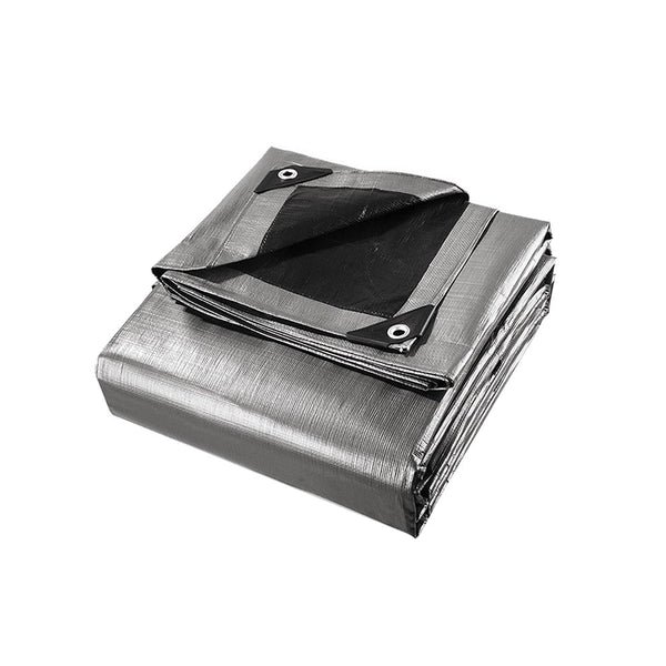 Instahut Tarp Tarpaulin 3.6X7.3M Canvas Camping Heavy Duty Sun Cover Tarps