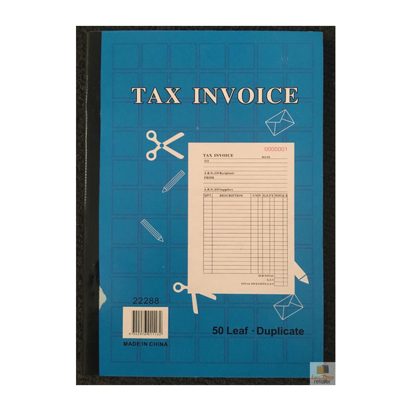 Br Costumes Tax Invoice Book 50 Page Duplicate Statement Carbonless Quote Paper Products