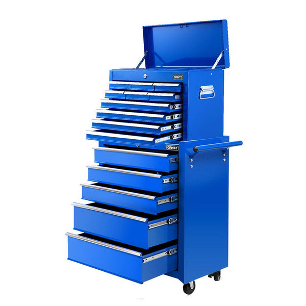 Steel Tool Chest Trolley With Lockable Drawers And Castor Wheels Storage Unit Tool Storage Organisers
