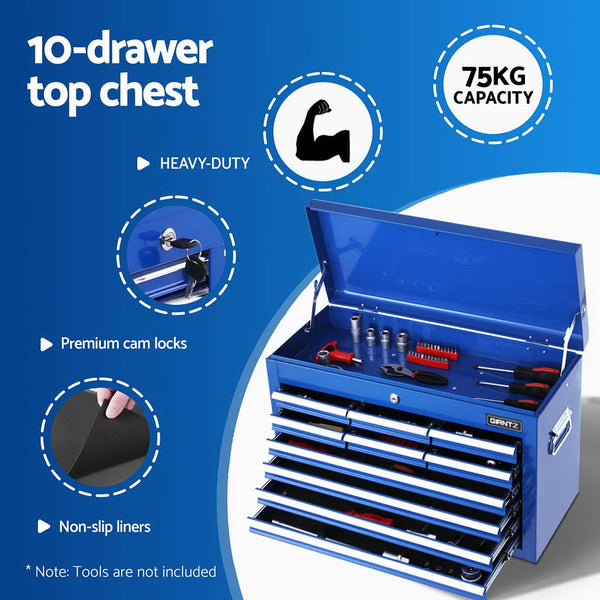Steel Tool Chest Trolley With Lockable Drawers And Castor Wheels Storage Unit Tool Storage Organisers