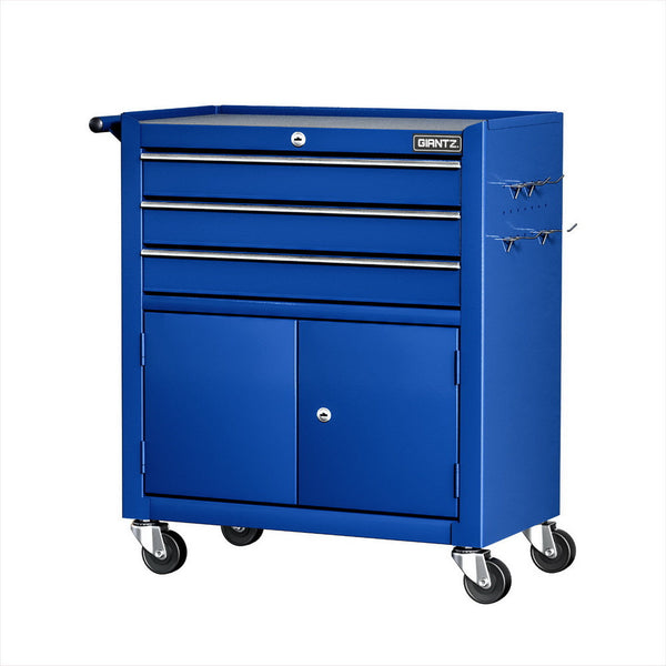 3 Drawer Tool Box Cabinet Chest Toolbox Garage Storage Organiser Blue Tool Boxes