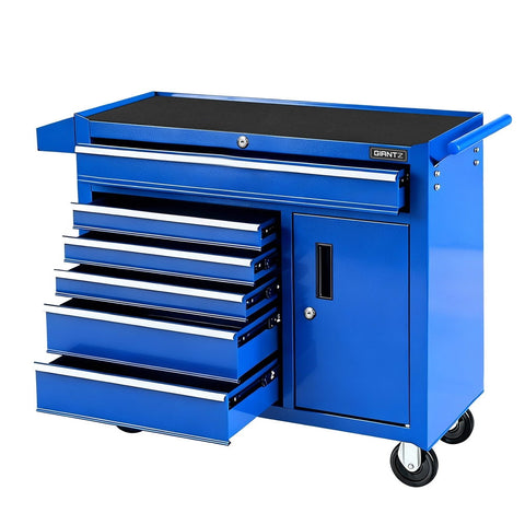 Giantz 6 Drawer Tool Chest Trolley Cabinet Cart Toolbox Storage Organiser Wheels Tool Storage Organisers
