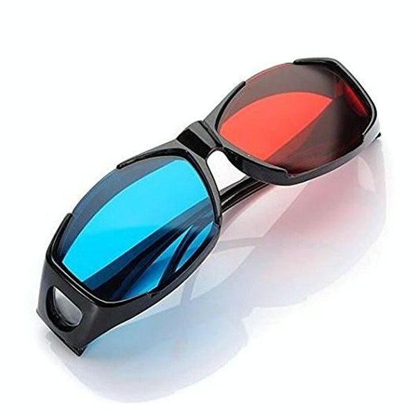 3D Anaglyph Glasses For Gaming And Movies Lightweight Plastic Frame 3D Tv Glasses & Accessories