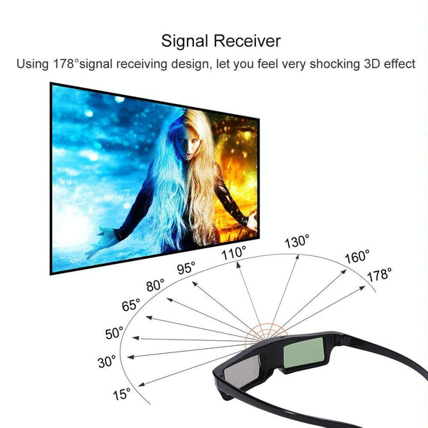 Universal 3D Active Glasses For Projectors With Lightweight Design And High Performance 3D Tv Glasses & Accessories