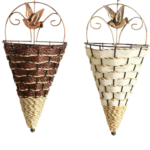 Rustic Hanging Rattan Vase For Farmhouse Decor
This Is Designed And Crafted From Eco Friendly Materials. It Serves As Attractive Wall Decoration Suita