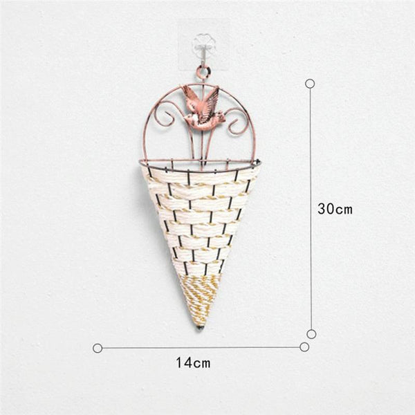 Rustic Hanging Rattan Vase For Farmhouse Decor
This Is Designed And Crafted From Eco Friendly Materials. It Serves As Attractive Wall Decoration Suita