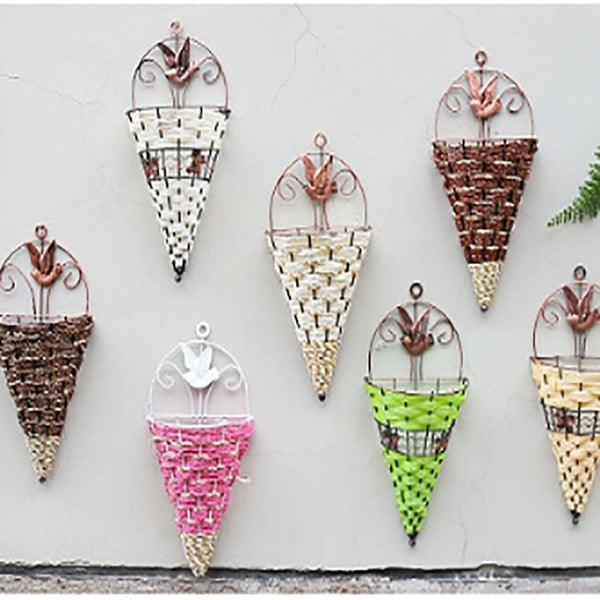 Rustic Hanging Rattan Vase For Farmhouse Decor
This Is Designed And Crafted From Eco Friendly Materials. It Serves As Attractive Wall Decoration Suita