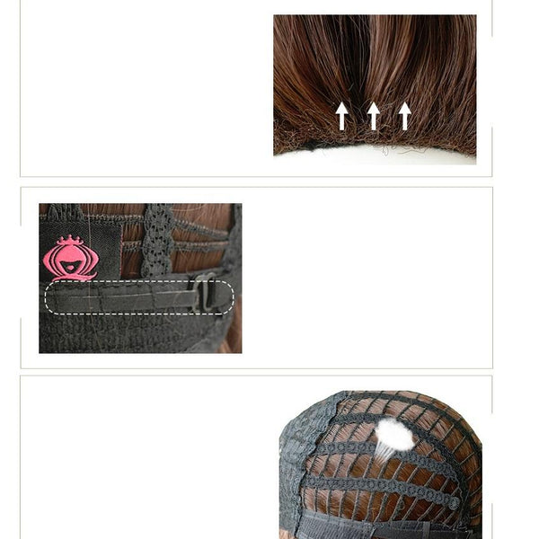 Long Hair Wig With Bangs In Haze Blue Wool 54Cm Hair Extensions