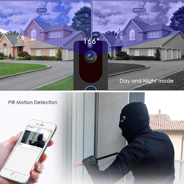 1080P Full High Definition Wireless Security Doorbell With Intercom System Smart Doorbells