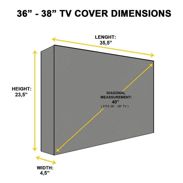 Universal Outdoor Television Cover Waterproof And Dustproof For 40 To 42 Inches Outdoor Furniture Covers