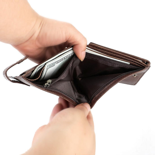 Leather Rfid Blocking Card Wallet Multi Bit Mens Accessories Wallets