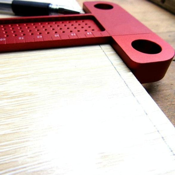 Precision T Shaped Woodworking Marking Ruler Ideal For Accurate Hole Measurements Measuring Tapes & Rulers