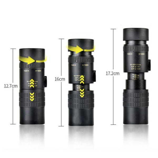 High Magnification Night Vision Monocular With 10 To 30 Power Binoculars & Monoculars