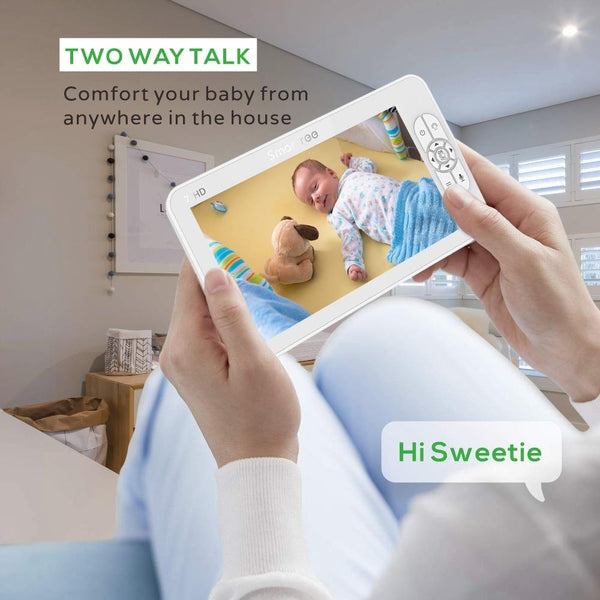 7 Wireless Little One Monitor With Temperature Sensor And Two Way Audio Communication Baby Monitors