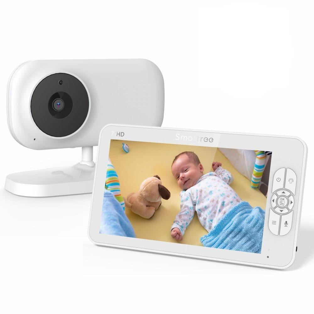 7 Wireless Little One Monitor With Temperature Sensor And Two Way Audio Communication Baby Monitors