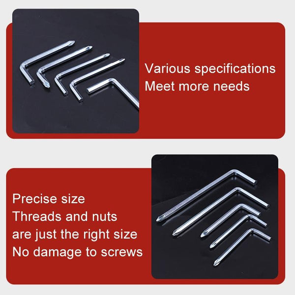 Ten Piece Scooter Repair Tool Set With Hex Wrench And Cross Bit Mixed Hand Tool Sets