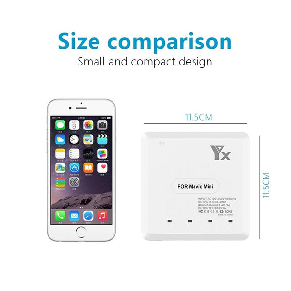 Six Port Usb Charger Hub For Dji Mavic Mini Battery And Controller Charging Chargers & Cradles