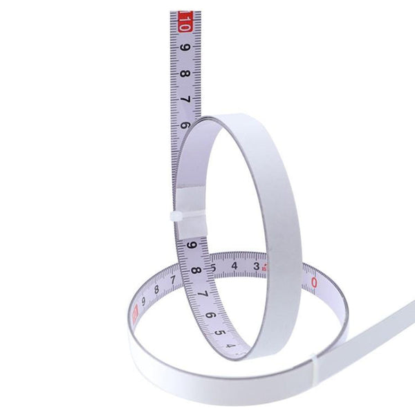 Self Adhesive Steel Ruler With 2M Tape Measure Sticky Scale Measuring Tapes & Rulers