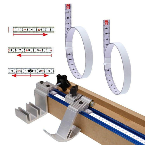 Self Adhesive Steel Ruler With 2M Tape Measure Sticky Scale Measuring Tapes & Rulers