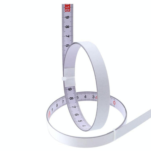 1M Sticky Scale Steel Ruler With Tape Measure Self Adhesive Measuring Tapes & Rulers