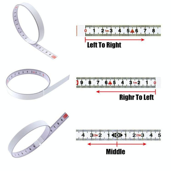1M Sticky Scale Steel Ruler With Tape Measure Self Adhesive Measuring Tapes & Rulers