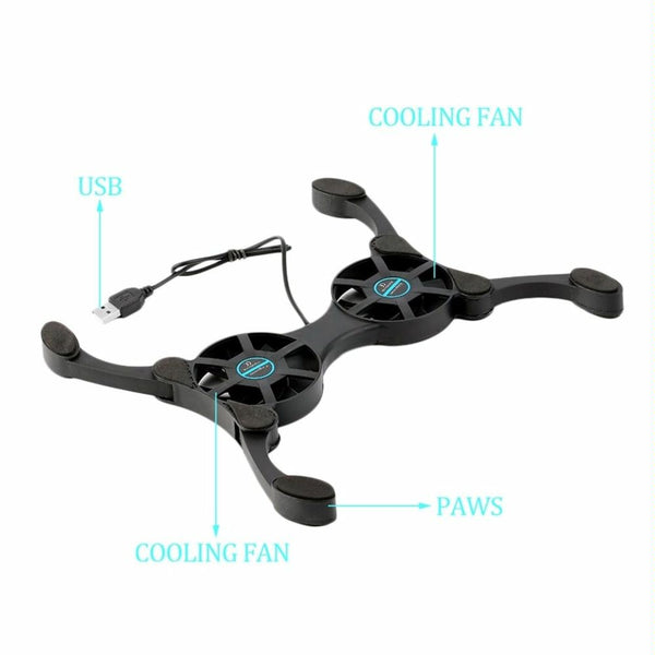 Usb Laptop Cooling Fan Foldable Design Compact And Efficient Laptop Cooling Pads