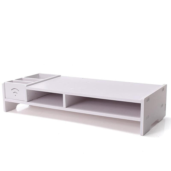 Versatile Desktop Monitor Stand Sturdy Wood Riser For Laptop Notebook And Tv Monitor Mounts & Stands