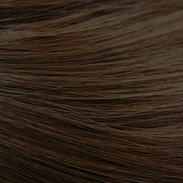 40 Centimetre Short Hair Wig With Bangs For Round Face In Chocolate Colour Hair Extensions