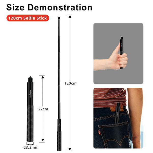 Universal Selfie Stick For Insta360 One X And Sport Cameras With Adjustable Length Selfie Sticks