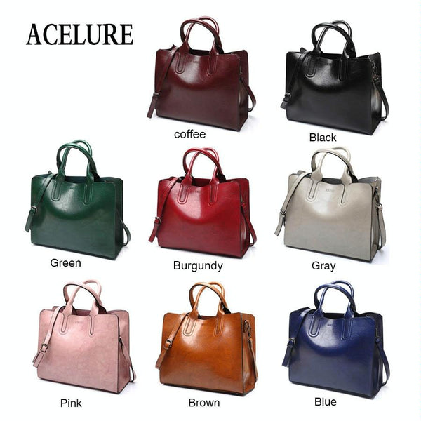 Large Leather Tote Bag For Women Casual Shoulder Trunk Style Women's Bags & Handbags