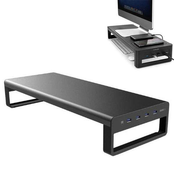 Vaydeer Desktop Screen Storage Base With Wireless Charging And Usb Expansion Monitor Mounts & Stands