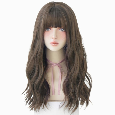 Gradient Soot Natural Fluffy Curly Wig Soft And Bouncy Hair Extension Hair Extensions