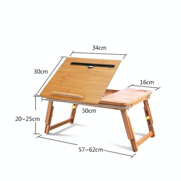 Foldable Laptop Desk For Bed With Card Slot And Height Features Home Office Desks