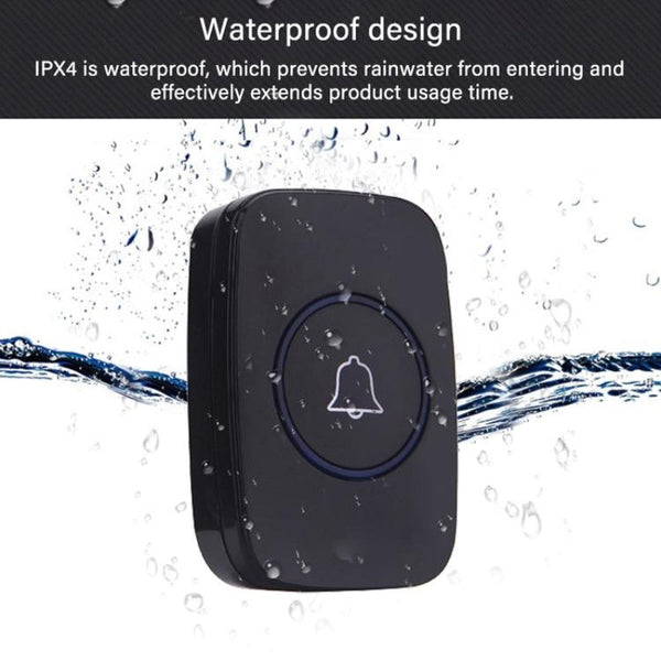 Wireless Waterproof Doorbell With 300 Metre Range And Long Lasting Led Light Smart Doorbells