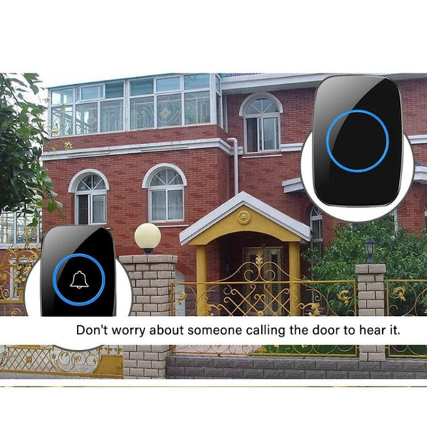 Wireless Waterproof Doorbell With 300 Metre Range And Long Lasting Led Light Smart Doorbells
