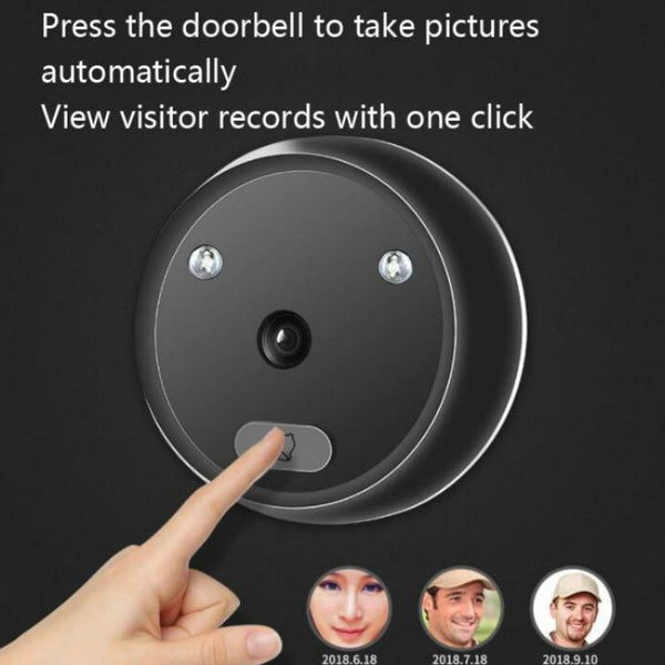 Smart Cat Eye Video Doorbell With High Definition Display And Night Vision Smart Doorbells