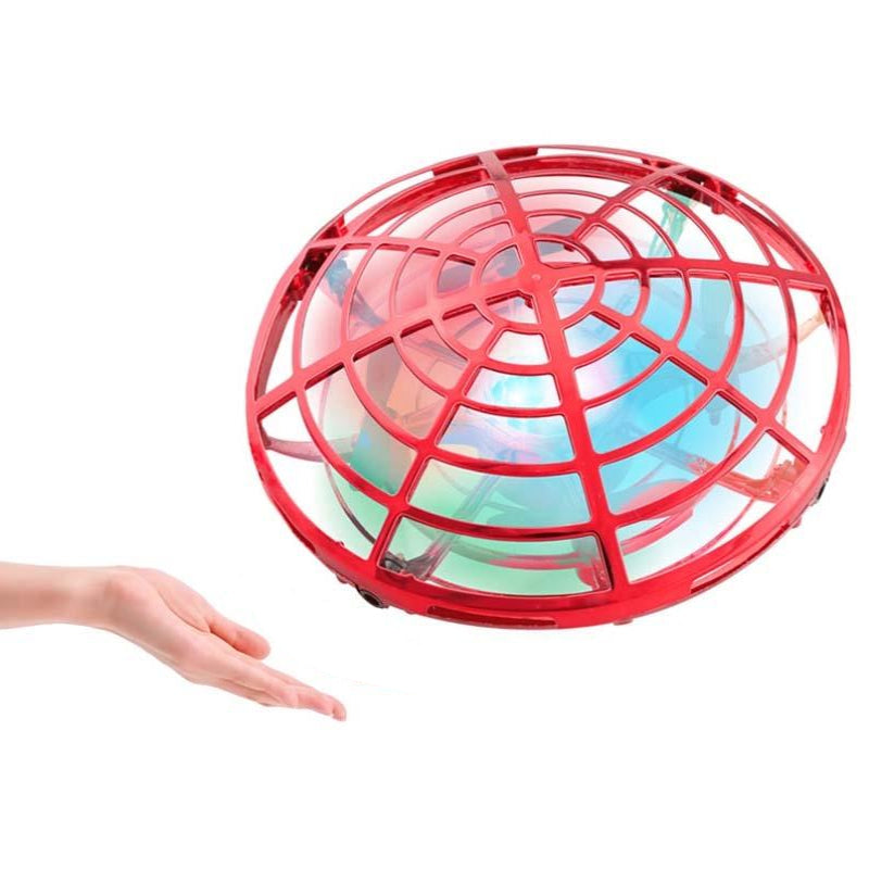 5 Induction Quadcopter Mini Drone Colourful Lights Red Camera Drones