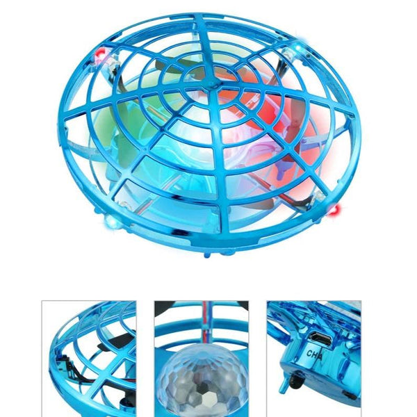 5 Induction Quadcopter Mini Drone Colourful Lights Red Camera Drones