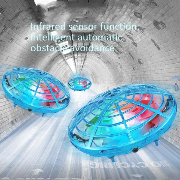 5 Induction Quadcopter Mini Drone Colourful Lights Red Camera Drones