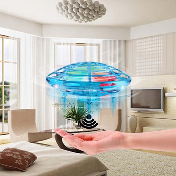 Mini Induction Quadcopter Drone With Colourful Lights And Red Remote Control Quadcopters & Multicopters