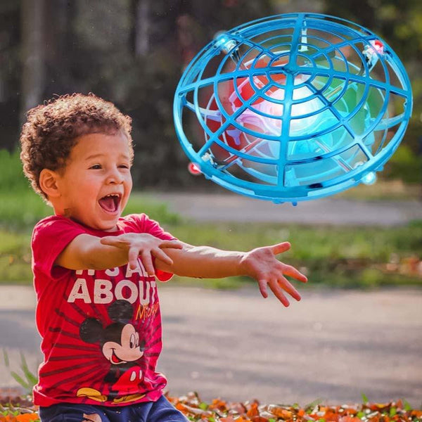 Mini Induction Quadcopter Drone With Colourful Lights And Red Remote Control Quadcopters & Multicopters