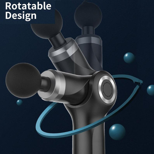 Electric Shock Muscle Massage Gun Foldable Green Pocket Massagers