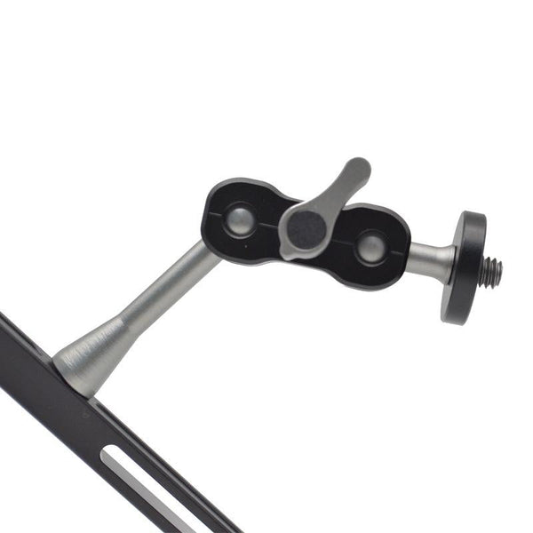 Yj Magic Arm Bracket Mount With Quarter Inch Ball Head Gun Grey Finish Tripod Mount Accessories