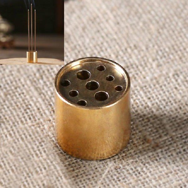 Medium Copper Nine Hole Incense Stick Plate Burner Set Of Five Units Home Fragrances